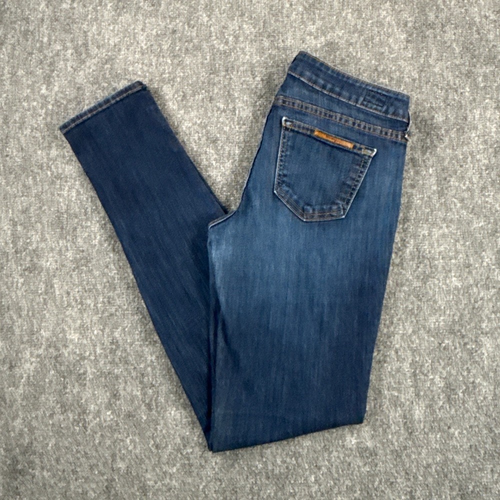 True Religion Shannon Jeans Womens 30 Low Rise Skinny Made USA Y2K Dark Wash